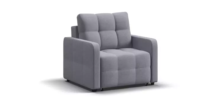 Кресло-кровать Денди Слим рогожка Malmo платина