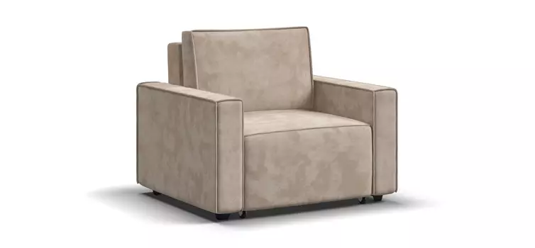 Кресло-кровать Оскар велюр Alkantara пепел