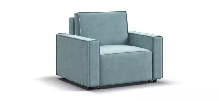 Кресло-кровать Оскар велюр Monolit аква