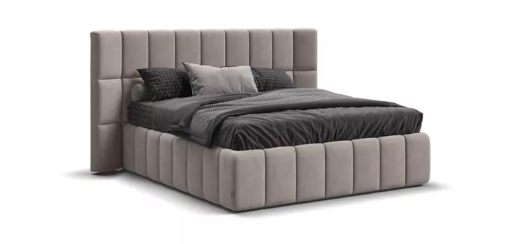 Кровать BOSS.XO LITE велюр Monolit латте