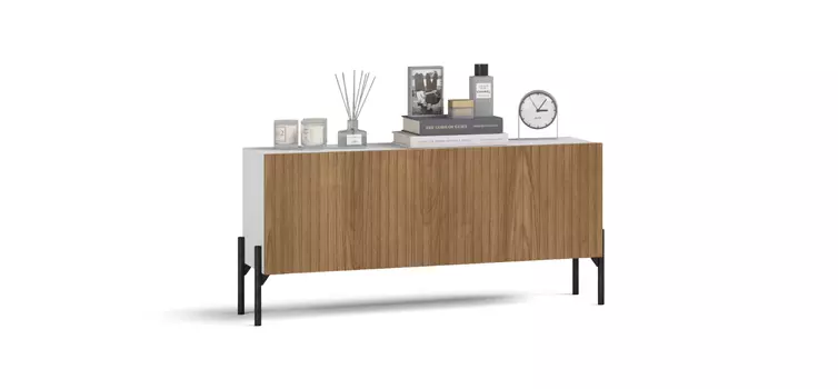 Модульная гостиная BOSS MILLING 1 Белый снег, Дуб американский