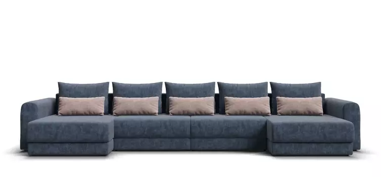 Модульный п-образный диван РИЧМОНД MODOOL Велюр Royal топаз NEW