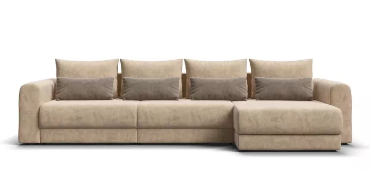 Модульный угловой диван РИЧМОНД MODOOL MAX Велюр Роял шампань