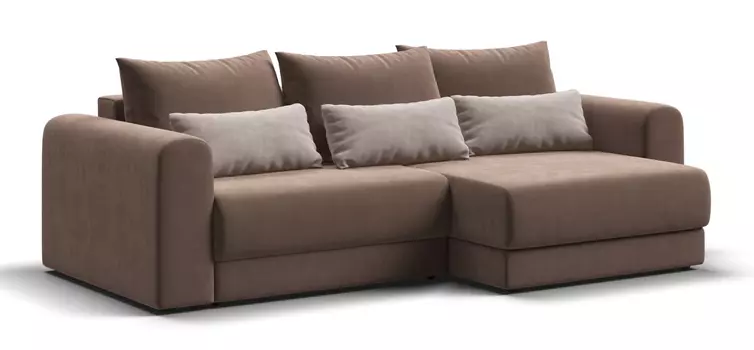 Модульный угловой диван РИЧМОНД MODOOL Велюр Monolit мокко