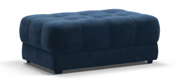 Пуф BOSS XL велюр Monolit синий