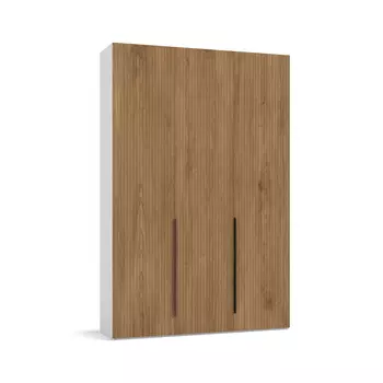 Шкаф BOSS MILLING 150 - 3Д Белый снег, Дуб американский