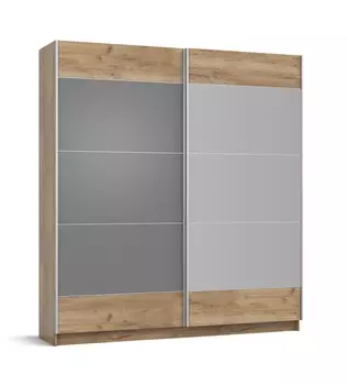 Шкаф-купе BOSS-200 Крафт табачный, Серый графит