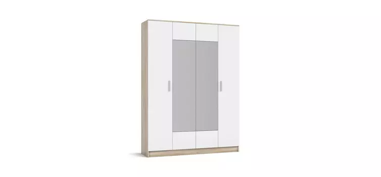 Шкаф Рим-160 NEW Сонома, Белый снег