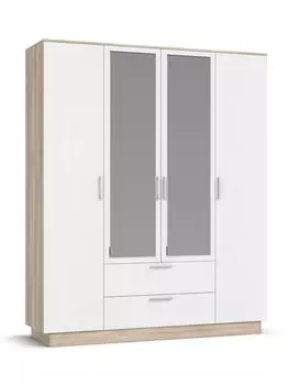 Шкаф РИМ-180 Сонома, Белый снег