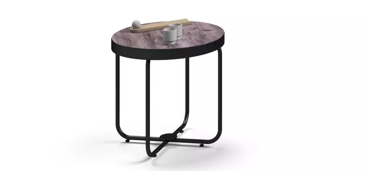 Стол журнальный BOSS RING 50см Wood Grafit