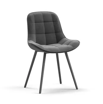 Стул Турин Velutto Серый, черный