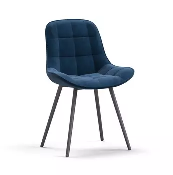 Стул Турин Velutto Синий, черный