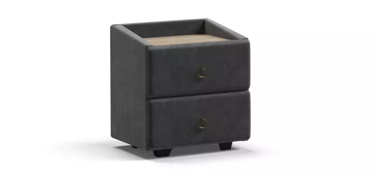 Тумба BOSS CLASSIC Monolit серый, Дуб Денвер Трюфель