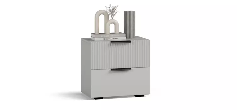 Тумба BOSS LINE Шиншилла серая, Грей софт