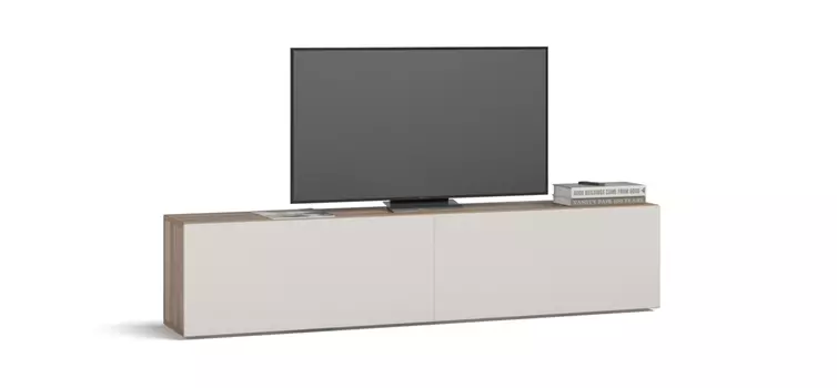 TV-Тумба BOSS QUADRO 180 lite Орех Парона, Ваниль софт