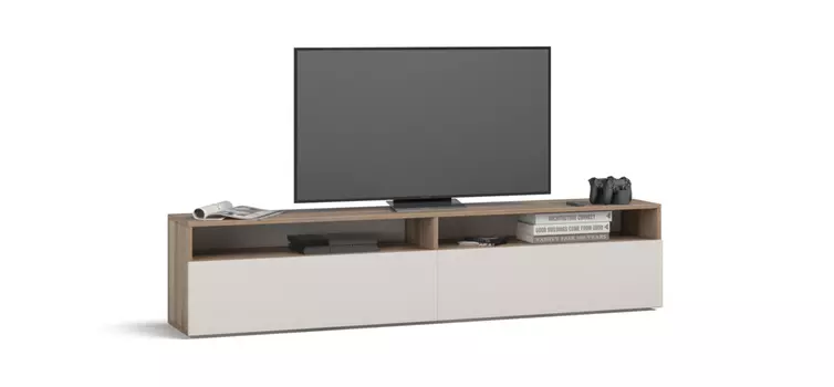 TV-Тумба BOSS QUADRO 180 NEW Орех Парона, Ваниль софт
