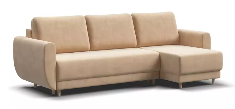 Угловой диван Астон велюр Monolit санд