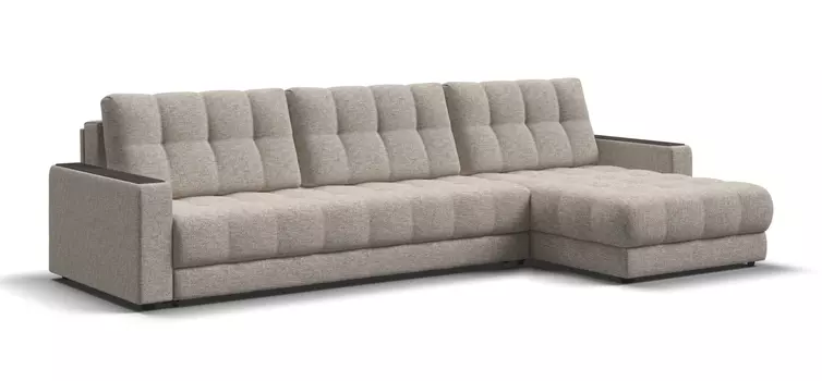 Угловой диван BOSS 3.0 MAX Рогожка Vento бежевый