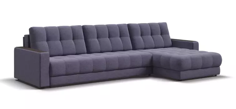 Угловой диван BOSS 3.0 MAX Рогожка Vento фиолет