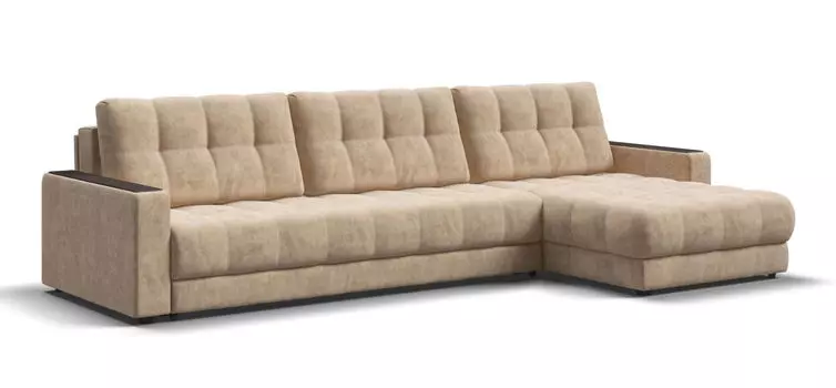 Угловой диван BOSS 3.0 MAX Велюр Роял шампань