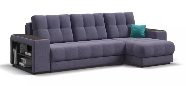 Угловой диван BOSS 3.0 XL Рогожка Vento фиолет