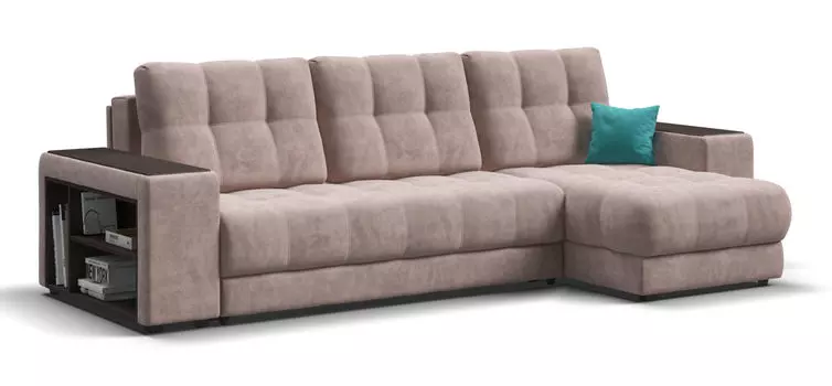 Угловой диван BOSS 3.0 XL Велюр Royal пион NEW