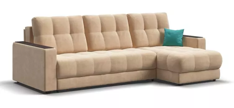 Угловой диван BOSS Classic XL велюр Monolit санд
