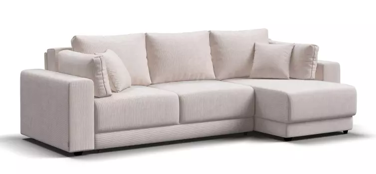 Угловой диван Босс Прайм ХЛ Вельвет CORD бежевый