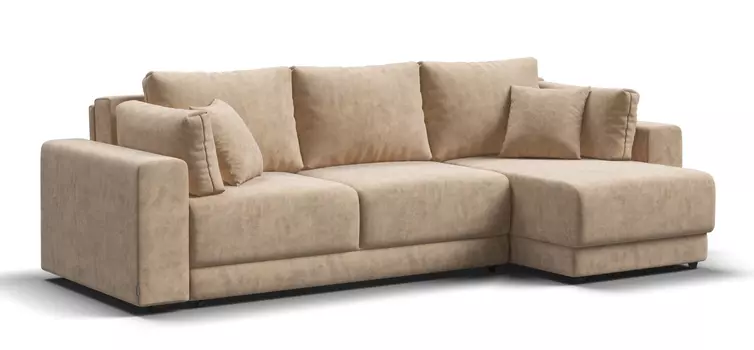 Угловой диван Босс Прайм ХЛ Велюр Роял шампань