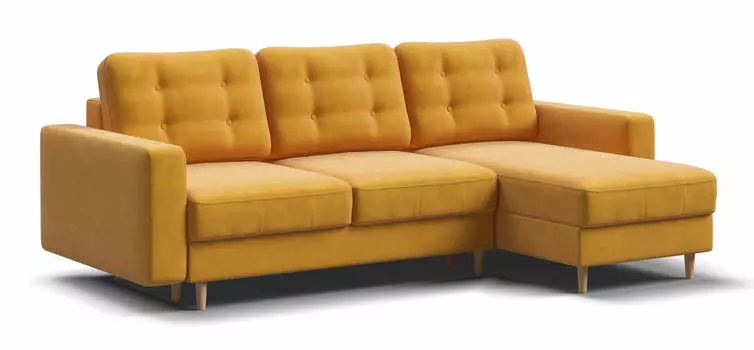 Угловой диван BOSS SKANDY SE велюр Monolit маст