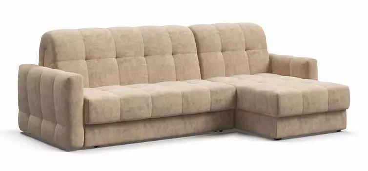 Угловой диван BOSS Sleep 140 Велюр Royal шампань