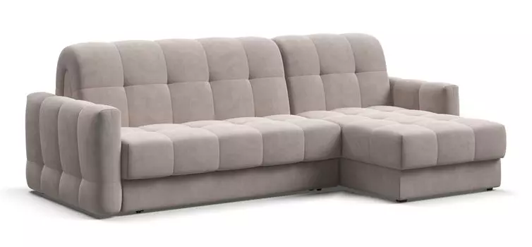Угловой диван BOSS Sleep 140 велюр Monolit латте