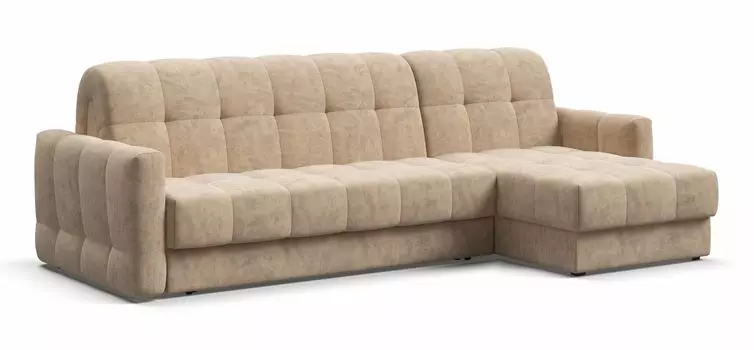 Угловой диван BOSS Sleep 160 Велюр Роял шампань