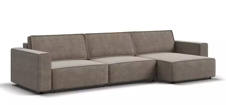 Угловой диван BOSS SOFT MODOOL MAX Велюр Royal тауп NEW