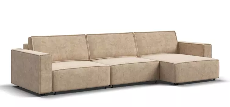 Угловой диван BOSS SOFT MODOOL MAX Велюр Роял шампань