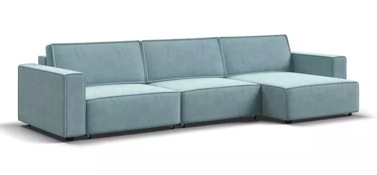 Угловой диван BOSS SOFT MODOOL MAX велюр Monolit аква