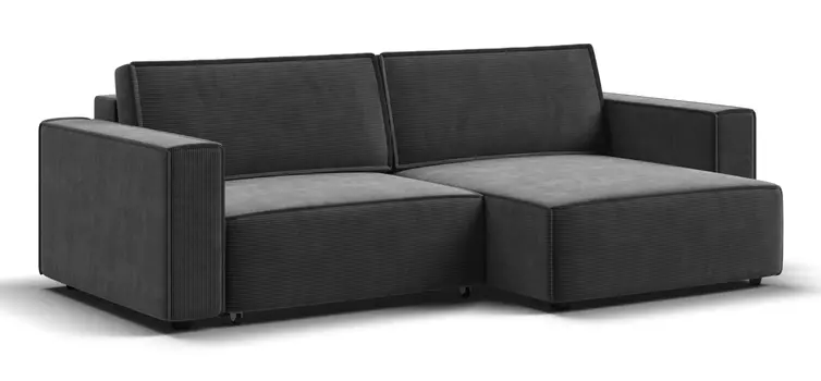 Угловой диван BOSS SOFT MODOOL Вельвет CORD графит