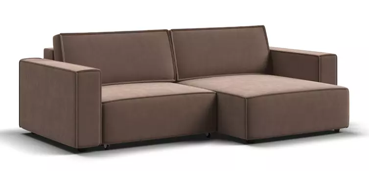 Угловой диван BOSS SOFT MODOOL велюр Monolit мокко