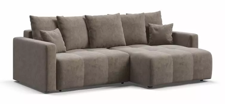 Угловой диван BOSS TREND Велюр Royal тауп NEW