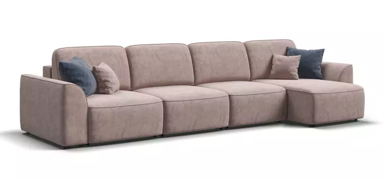 Угловой диван KING MODOOL MAX Велюр royal пион NEW