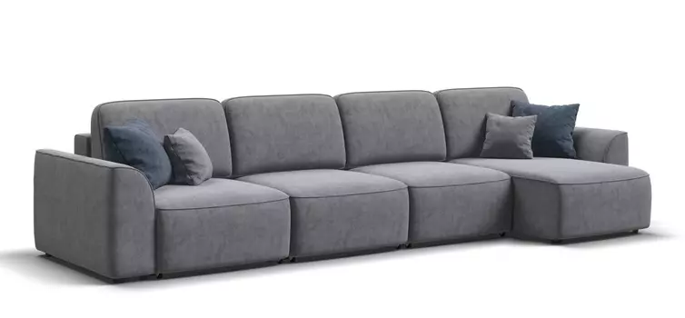 Угловой диван KING MODOOL MAX Велюр Роял агат