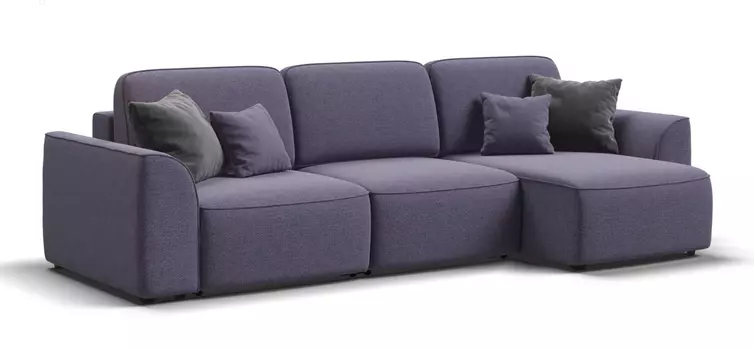 Угловой диван KING SE Рогожка Vento фиолет