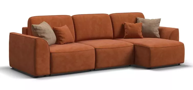 Угловой диван KING SE Велюр Alkantara оранж