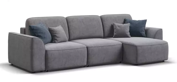 Угловой диван KING SE Велюр Роял агат