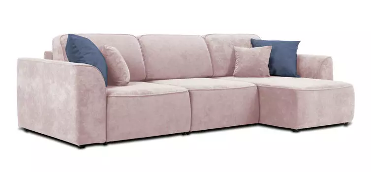 Угловой диван KING SE Велюр Royal пион NEW