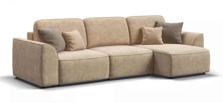 Угловой диван KING SE Велюр Роял шампань