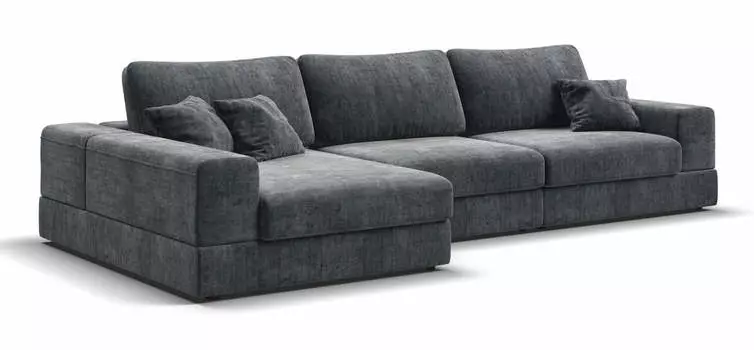 Угловой диван-кровать BOSS MODOOL XL шенилл Gloss карбон