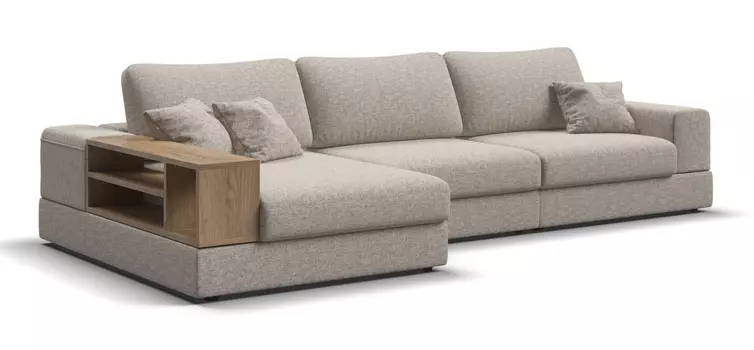 Угловой диван левый BOSS MODOOL XL Рогожка Vento бежевый