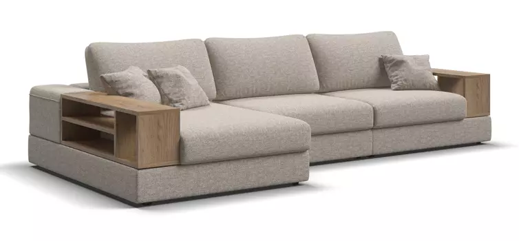 Угловой диван левый BOSS MODOOL XL Рогожка Vento бежевый