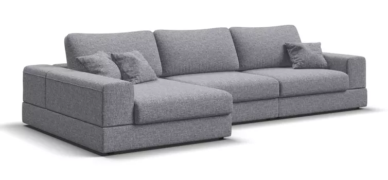 Угловой диван левый BOSS MODOOL XL Рогожка Vento серый